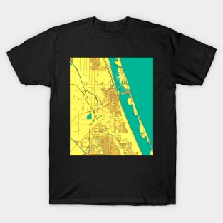 Fort Pierce Florida Map Graphic Art T-Shirt